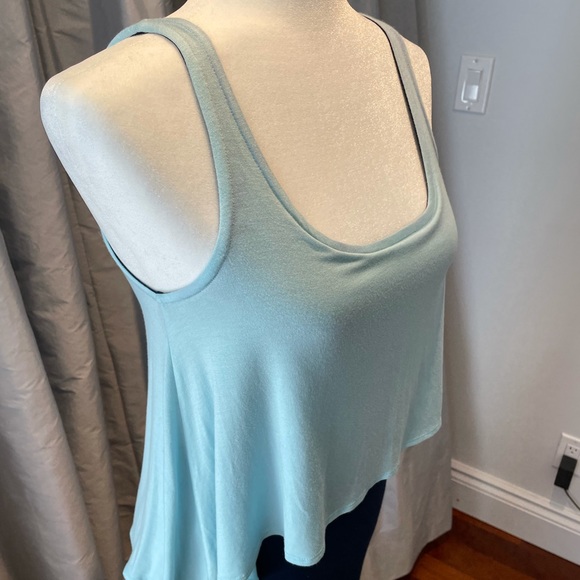 Michael Stars Maxi tiered dress navy/aqua Small - Picture 5 of 11